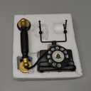 HoneyCare Retro Decorative Telephone Model, Vintage Antique Style Resin Rotary Phone Ornament for Home Office Decor, Steampunk & Victorian Style Statues, Photography Props, Housewarming Gift (Antique Telephone 7.3 Inch)