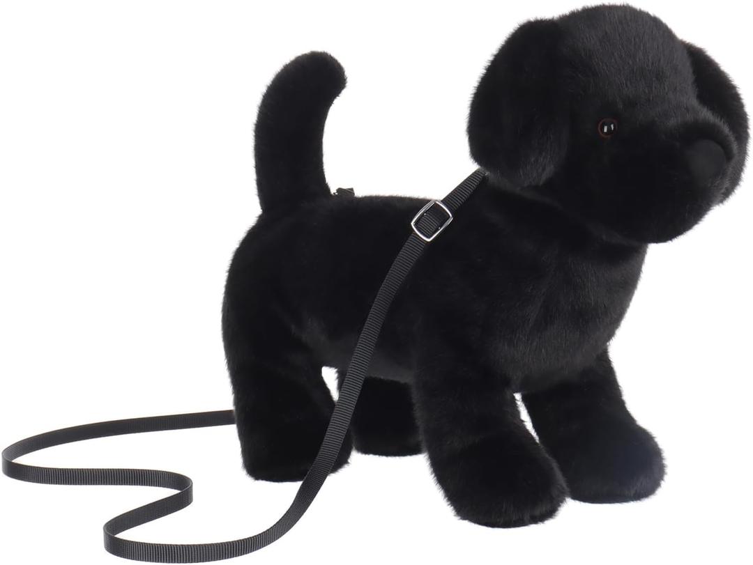 Apricot Lamb Labrador Dog Animal Shoulder Bag Crossbody Plush Purse for Adults and Teen Girls Boys