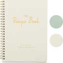 ZICOTO Aesthetic Blank Recipe Book - The Perfect Recipe Notebook to Write in Your Own Recipes - Beautiful Blank Cookbook to Organize Your Recipes (beige)