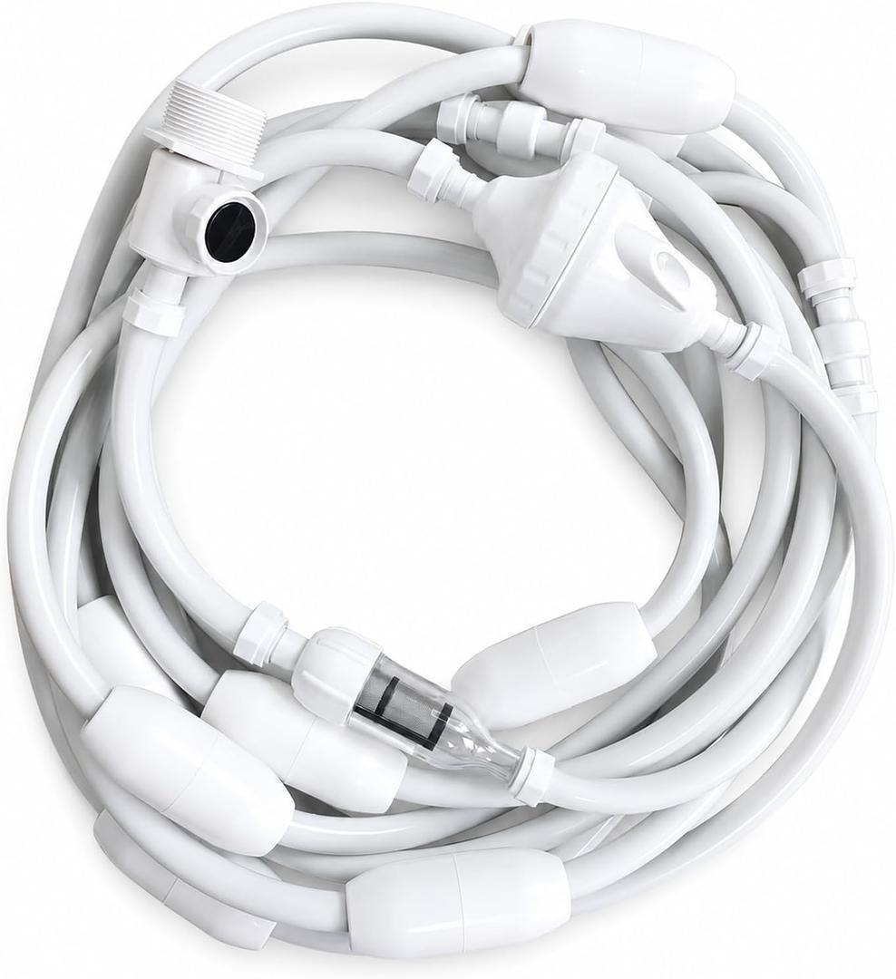 Upgraded Feed Hose Replacement for Polaris 280 Pool Cleaner 32.8-ft G5 Hose | Fits Polaris 180, 380, TR35P and 3900 Sport; includes UWF connector and G52 backup valve; not compatible with Polaris 360