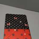 for iPad Pro 13 inch M4 2024 Case - for iPad Pro 13 Folio Protector Cover with Pencil Holder Cute Cool Cartoon Graphics Design for Boys Girls, Red Black Polka Dots