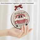 3 x Wedding Gifts for Couples 2025 - Double Layers Mr and Mrs Wood Ornaments, Bridal Shower Gifts for Bride and Newlyweds, Engagement Couple, Just Married Ornament