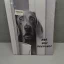 Poecinvi Funny Weimaraner Bathroom Canvas Wall Art, Black and White Funny Weimaraner Canvas Wall Art for Bath Room Washroom Restroom Decor, Dog Bathroom Decor, 15x12 Framed