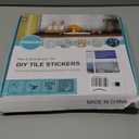 KASARO Peel and Stick Backsplash Shell Tiles, Mother of Pearl Mosaic Self Adhesive Tiles for Kitchen Wall Bathroom Bedroom Decor, Natural, 10-Sheet