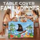 1Pcs Luau Party Decoration Hawaiian Summer Beach Themed Tablecloth Baby Shower Supply for Party