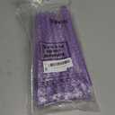 Enhon 8 Pieces Purple Flameless Advent Taper Candles 10 Inch Flickering LED Battery Operated Candles for Wedding Dinner Church Spell Holiday Christmas Advent Rituals