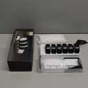 EZVALO Picture Lights for Wall, Rechargeable Battery Magnetic Poster Lights with 3 Color Temps & 12 RGB, Remote Dimmable Timer Light, Wall Decor Light for Art Display (6 Pack with Charging Station) (Black)