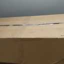 Smuxee Oak Sideboard Cabinet, Freestanding Buffet Cabinet with Line Groove Design, Wood Storage Cabinet with Adjustable Shelf for Living Room, Entryway, Hallway