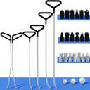 Car Dent Removal Rod Tools,Paintless Dent Repair Kit with 6 Pcs Stainless Steel Rods and 22Pcs Tips,Dent Repair Rods for Car Dents Door Dings and Hail Damage Removal