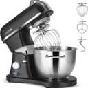 8.4QT Commercial Stand Mixer 800W with Aluminum Die Casting Meets the Standard of NSF/ANSI 8-2023, Mixers Kitchen Electric Stand Mixer with Stainless Steel 8L Bowl, Dough Hook, Whisk and Beater, Black