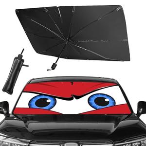 Upgraded Car Windshield Sun Shade Umbrella, Car Shade Front Windshield Sun Shade, Foldable Umbrella for Block UV Rays & Sun Heat Protection, 57"X31"…