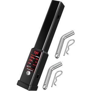 TYT 12" Trailer Hitch Extension for 2 inch Receiver Tube ExtenderIncludes 2 Sets of 5/8" Premium Hitch Pin, 5000 lbs GTW / 500 lbs TW