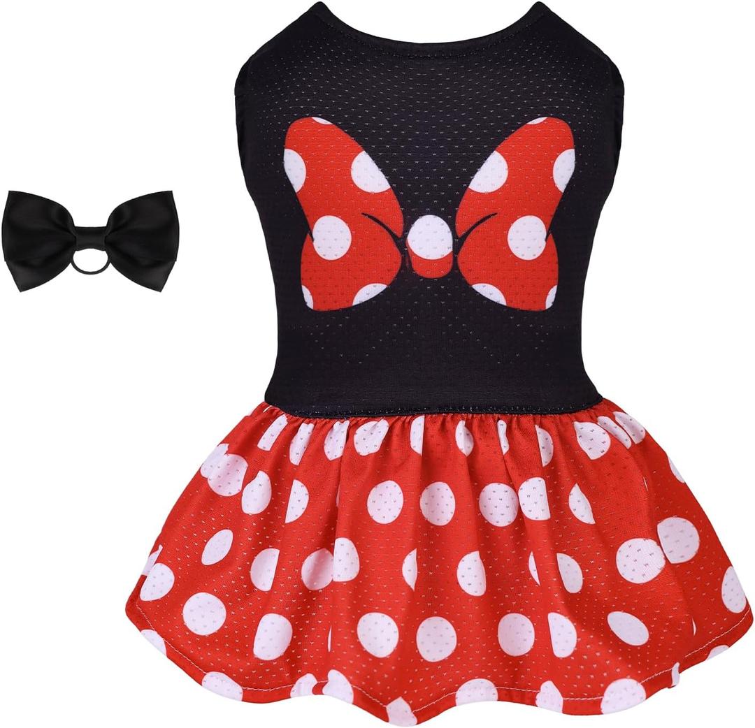 CuteBone Dog Mesh Dress Puppy Sundress Pet Outfit Summer Fashion for Small Dogs Girl Cat Clothes BF33XS-D, X-Small