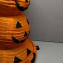 3FT Halloween Collapsible Pumpkin Decorations, Light Up 60 LED Pumpkin with Cloak with 8 Lighting Mode, Pop Up Jack-o-Lantern for Outdoor Indoor Garden Yard Porch Home Party Decor