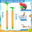 Tanlade 36 Pcs Beach Pool Party Favors Water Guns Bulk 4.72/6/12 Inches Inflatable Rainbow Beach Balls Water Squirters for Kids Summer Theme Party Favor Pool Toys(4.72)