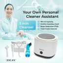 Ultrasonic Retainer & Denture Cleaner Machine Portable Jewelry, Mouth Guard & Aligner Cleaning Device for Deep, Professional Cleaning at Home