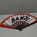 ASVP Shop Rodeo Bang Cowboy Circuit Large Clack Folding Hand Fan  Foldable Handheld Bang Fan for Concerts, Festivals