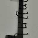 SKOLOO Over The Door Hooks - for Doors up to 1-3/4'' Thickness, Metal Door Hanger with 11 Hooks, Over The Door Hanger for Coats, Hats,Towels, Black