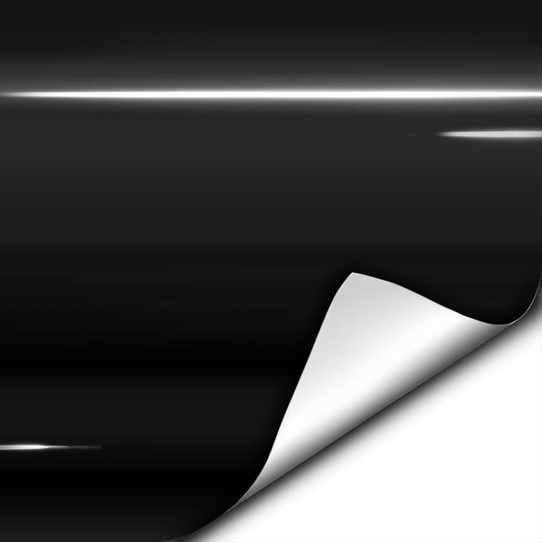 Black Gloss Bulk Roll Vinyl Wrap Roll with Air Release Technology (10ft x 5ft) (10ft x 5ft)