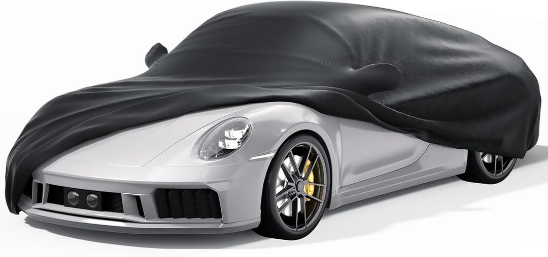 JOYTUTUS Indoor Car Cover Compatible with 1999-2026 Porsche 911 & 718 (Not for High Wing), Soft Stretch Satin Material, Dust Protection