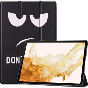 Smart Case for Samsung Galaxy Tab S10+ (2024) & Tab S9 FE+/S9+ (2023) 12.4-Inch, Lightweight Trifold Stand Cover with Auto Wake/Sleep, Don't Touch Me