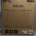 keny 29"-42.5" Baby Gate for Stairs, Auto Close Safety Dog Gate, Pressure Mounted Easy Walk Through Pet Gate for Doorways, Durable Stair Gate, 30" Tall, Black