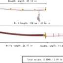 41 inches & 51inchs Zoro Katana Real Metal Anime Cosplay Sword, Stainless Steel,Yama Enma/Trafalgar Law/Luffy Kitetsu/shusui/wado ichimonji