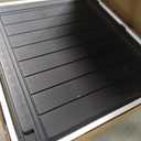 JUMMICO 270 Gallon Outdoor Storage Deck Box with Divider, Double Wall Storage Box with Lockable Lid for Garden Tools, Pools Supplies (Black)