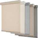 Persilux Light Filtering Roller Shades for Windows,Cordless,Linen Fabric,Roller Blinds,Thermal Insulated Fabric UV Protection Shades for Home,Office,Bedroom,Door,Light Filtering-Beige,22" W X 72" H