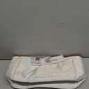 GIVLEFLY Medium Tote Handbag & Purse Organizer Insert with Zipper, Multiple Pockets and Handle, Lightweight Bag OrganizerWhite