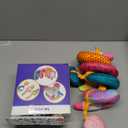 hahaland Car Seat Toys for Babies 0-6 Months Girl - Baby Toys 3-6 Months - Rattle, Mirror, Crinkle, Squeaky Carseat Stroller Toy 0-6 Months Developmental Newborn Baby Girl Birthday Gifts