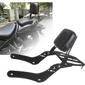 Motorcycle Sissy Bar for Rebel 300 500, Rear Passenger Backrest with Luggage Rack Replacement, for Honda CMX500 Rebel CMX 300 CMX 500 (2017-2024)