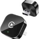 Wireless CarPlay Adapter for Apple iPhone & Android, 2-in-1 Adapter Convert Wired to Wireless Dongle (black)