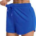 Auriviz Women's Sweat Shorts Comfy Lounge Running Shorts Gym Summer Casual High Waisted Athletic Shorts with Pockets