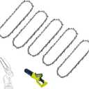 THTEN 6 Inch Pruning Chainsaw Chain Compatible with Ryobi P25130,P25013,P25013BTL,P25013VN,P25013BTLVNM 18V Pruning Chainsaw,RY6C1 Saw Chain Mini 5 Pack