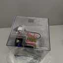 Ultra White Glass Betta Aquarium Starter Kits 1.5 Gallon Small Fish Tank, Betta Fish Tank with LED Light, Power Filter, 4mm Glass