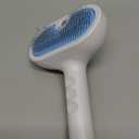 Pet Steam Brush for Dog & Cat - 3-in-1 Steam Grooming Brush for Shedding & Hair Removal - Self Cleaning Spray Comb with Mist for Long Haired Pets - Includes 1*Waterless Shampoo, Blue. (7.87'' - 120ML)