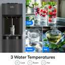 Brio Self Cleaning Bottom Loading Water Cooler Water Dispenser Black Stainless Steel - 3 Temperature Settings - Hot, Room & Cold Water