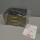 Jewelry Box Organizer Case for Women: 3-Layer Jewelry Storage Case with Glass Window, Olive Green Leather with Cream Velvet, Holder for Ring Necklace Bracelet Brooch Watch, Great Gift for Her