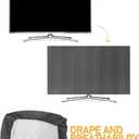 LALAFINA Elastic TV Cover for 47-50 In Television, Dustproof and Weatherproof Screen Protector for Living Room and Outdoor Use