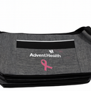 small Gray lunch bag, white logo, 4 pack