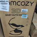 Momcozy CocoSway Electric Baby Swing for Infant, 180 Rotating Seat, 6 Parent-Like Sway Motions & 4 Speeds, Quiet Soothing, Remote Control, Machine-Washable Cover, Grey