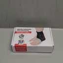 Cordless Foot Massager for Neuropathy, Rechargeable Foot and Ankle Massager for Circulation and Pain Relief, Ankle Heating Pad with Massage, Heated Ankle Brace Wrap, Black