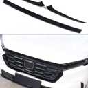 Updated for Honda CRV 2023 2024 2025 2026 Grille Upper Trims, Sporty OEM Style Grille Moulding Cover for CR-V LX, EX, Sport Hybrid, EX-L Sport Touring Hybrid, Exterior Accessories for CR V -Black