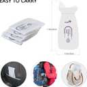 20 Pack Disposable Urinal Bags, 700 ML Portable Camping Pee Bags for Emergency, Travel, Camping, Driving, Traffic Jam, Hiking, Travel Urinal Toilet for Men Women Kids Patient