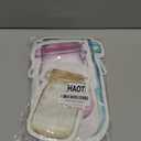 HAOT 30 Pack Mason Jar Zipper Bags - Reusable Airtight Seal Food Storage Snack Ziplock Bags, Leak-Proof Tea Refrigerator Organizor Kitchen Storage Outdoor (Yellow,Blue,Red)