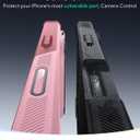 ESR for iPhone 16 Plus Phone Case with Stand, 23ft Military-Grade Drop Protection with Camera Control, Shock-Absorbing Rugged Cover, Compatible with MagSafe Accessories, Cyber Series, Pink