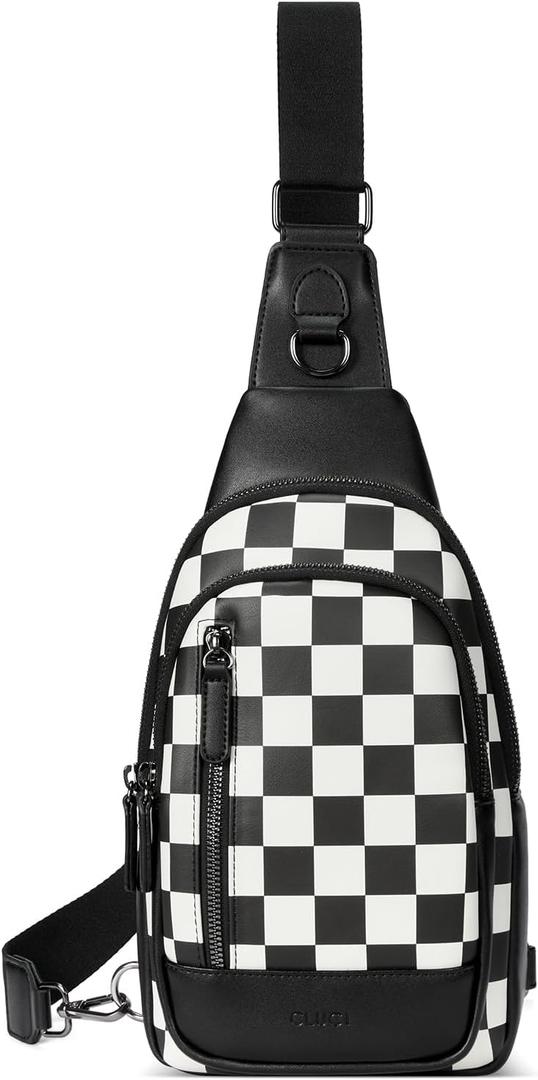 CLUCI Crossbody Bags for Women - Sling Backpack Travel Bag in Leather