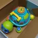 Educational Baby Toys 6-12 Month, Musical Crawling Turtle, Infant Toys for 6 7 8 9 10 Month Old Boy Girl, Christmas Bilingual Baby Gifts for 3-6-9-12 Months (Green)