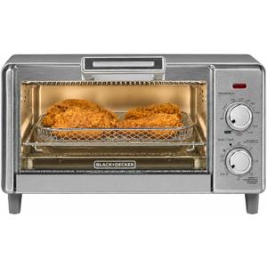 BLACK+DECKER 4-Slice Air Fry Toaster Oven, 5-in-1 Countertop Oven, Medium Capacity